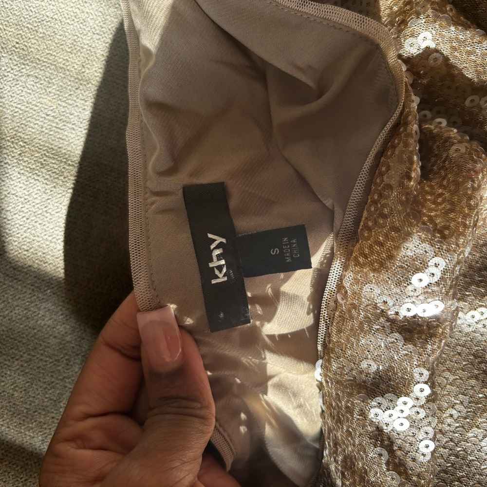 Khy Gold Sequin Women's Top